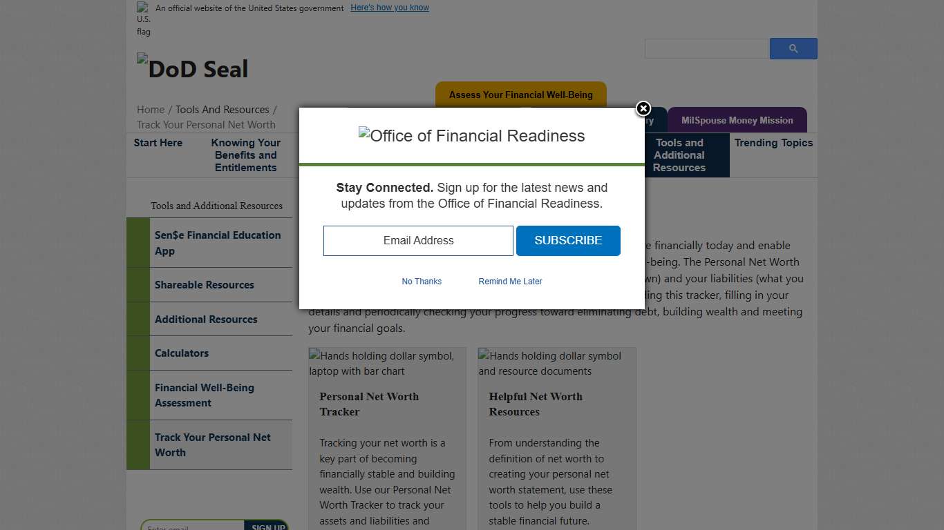 FINRED | Track Your Personal Net Worth